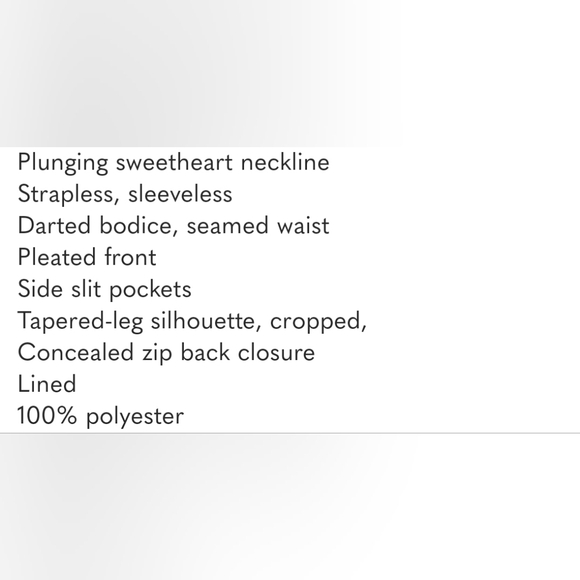 ❤️ AMANDA UPRICHARD CHERRI STRAPLESS JUMPSUIT, P (00 - 0) - Picture 16 of 16